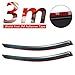 AUTEX Tape on Window Visor Fits for 2011 2012 2013 2014 2015 Chevy Cruze Side Wind Deflectors Sun Rain Guards Made in Taiwan