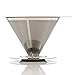 ONE DAY SALE!! Pour Over Coffee Dripper – Stainless Steel Durable, Heat Resistant, Reusable Filter Cone & Dishwasher Safe Coffee Brewer –The Best Pour Over Coffee Maker