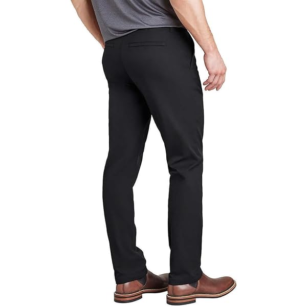 NorthNoName LAUNDRY MAN PANTS Lサイズ English Laundry Men Flat Front Chino Pants (Black, 34x29) at
