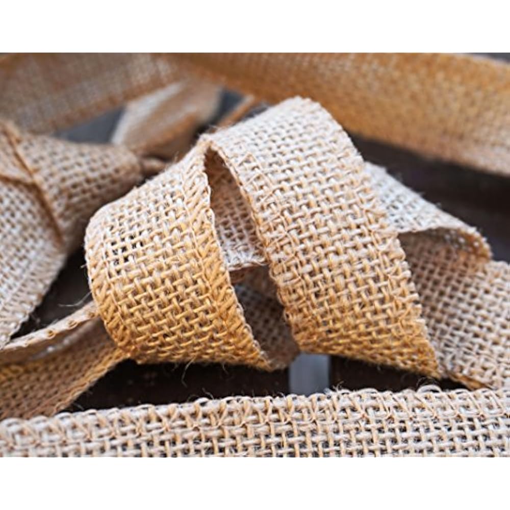 1 inch burlap ribbon