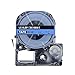 Absonic Tape Cassette Replacement for EPSON LabelWorks LW-400 LW-500 LW-600P LW-700 LW-900P LW-1000P LC-5LBP9 (3/4" x 26', 18mm x 8m, Black on Blue)