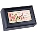 Cottage Garden Dear Friend Makes Every Day Beautiful Matte Black Jewelry Music Box Plays Wonderful World