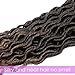 Faux Locs Crochet Hair Deep Wave Braiding Hair With Curly Ends Crochet Goddess Locs Synthetic Braids Hair Extensions (18 Inch (Pack of 3), T27#)