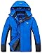 Wantdo Men's Hooded Sportswear Windbreaker Outdoor Insulated Windproof Rain Jacket