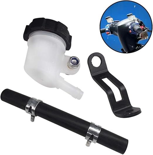 Universal Motorcycle Brake Reservoir,BUENNUS Motorcycle Brake Tank Oil Cup Fluid