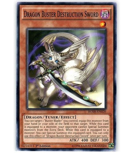 Amazon.com: YuGiOh : BOSH-EN018 1st Ed Buster Blader, the Destruction  Swordmaster Ultra Rare Card