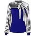vermers Women Shirts Ladies Work Office Dot Print Gray Casual Long Sleeve Blouse Tops