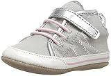 Robeez Girls' Hadley High Top Sneaker, Hadley Grey, 12-18 Months M US Infant