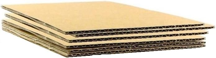 HGP 8.5" x 11", 50 pack, Corrugated Cardboard Sheets Shipping Cushioning Pads 1/8 Thick Medium Size