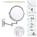 IBeaty Bathroom Mirror 8 inch Wall Mount Makeup Mirror Double-Sided Face Mirror, Swivel Vanity Mirror 1x and 7X Magnification Polished Chrome Finished