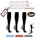 REEHUT 3 Pairs Compression Socks (20-30mmHg) for Men & Women - Great for Running, Nursing, Medical, Athletic, Edema, Flight Travel, Pregnancy and Shin Splints (Grey, L/XL)