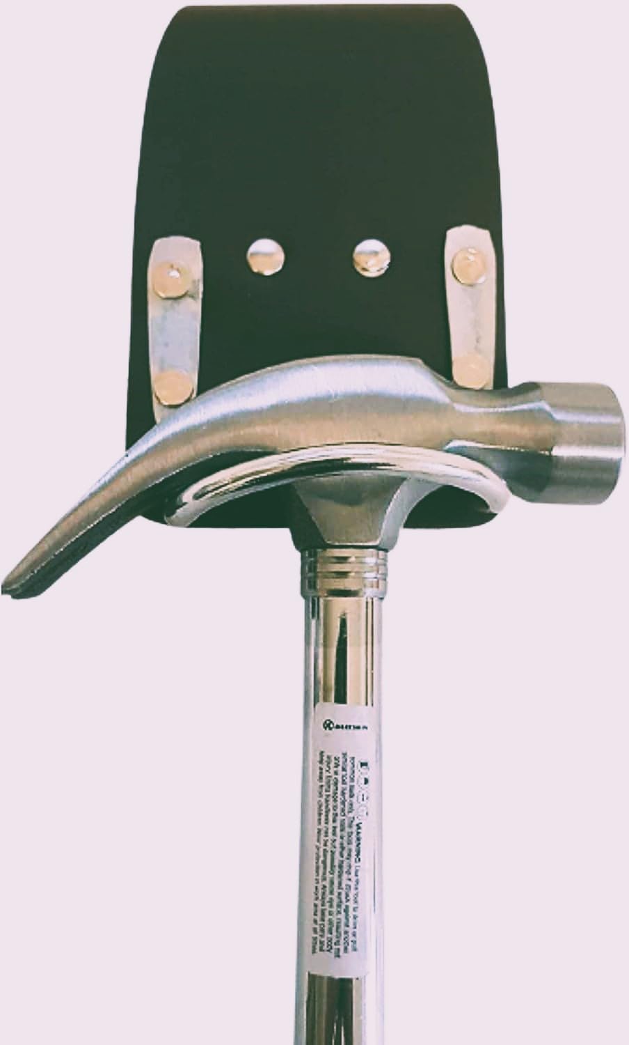 BLack Leather Steel Hammer Holder Steel Saddle BBI for Scafffolding Tool Belt