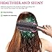 Hot Air Brush, One Step Hair Dryer Styler Volumizer Multi-functional 3-in-1 Salon Negative Ion Hair Straightener & Curly Hair Comb with Anti-Scald Feature