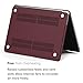 GMYLE Hard Case Frosted for New Macbook Pro 13 inch 2016 (A1706/A1708) (With/Without Touch Bar) - Dark Red Rubber Coated Hard Shell Case Cover