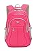 JiaYou Kid Child Girl Multipurpose Dot Backpack School Bag(Rose,Large)