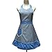 Hyzrz Lovely Sweetheart Retro Kitchen Aprons Woman Girl Cotton Cooking Salon Pinafore Vintage Apron Dress with Pocket,Blue