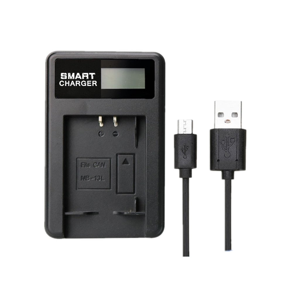 FUGASUN NB-13L NB13L Battery Charger,LCD NB-13L NB13L Charger for PowerShot G7 X Mark III,G7 X Mark II,G9 X Mark II,G1 X Mark III,G5 X,G5 X Mark II,G7 X,G9 X,SX620 HS,SX720 HS,SX730 HS,SX740 HS