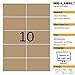Mr-Label® Blank Kraft Labels –Self Adhesive Stickers for Gift Decoration|Hand Craft| Finishing Touch (Size:52x92mm) (25 Sheets/250 Labels)