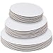 StarMar Set of 18 - Cake Board Rounds, Circle Cardboard Base, 6, 8 and 10-Inch. Perfect for Cake Decorating, 6 of Each Size primary