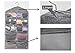 SPIKG Dual-Sided Hanging Closet Organizer for Underwear, Stocking,Bra and Sock,Mesh Pockets with Metal Hanger (20 Pockets Grey)