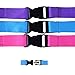 Wisdompro Office Lanyard, 3 Pack 23 inch Quick Release Neck Strap Lanyard with Detachable Buckle, String Loop for Keys, ID Badges, Card Holder, USB Flash Drives, Phones - Purple, Hot Pink, Light Blue