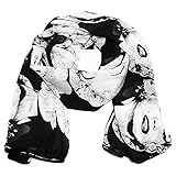 Falari Marilyn Monroe Print Scarf Smooth Soft Lightweight 100% Viscose