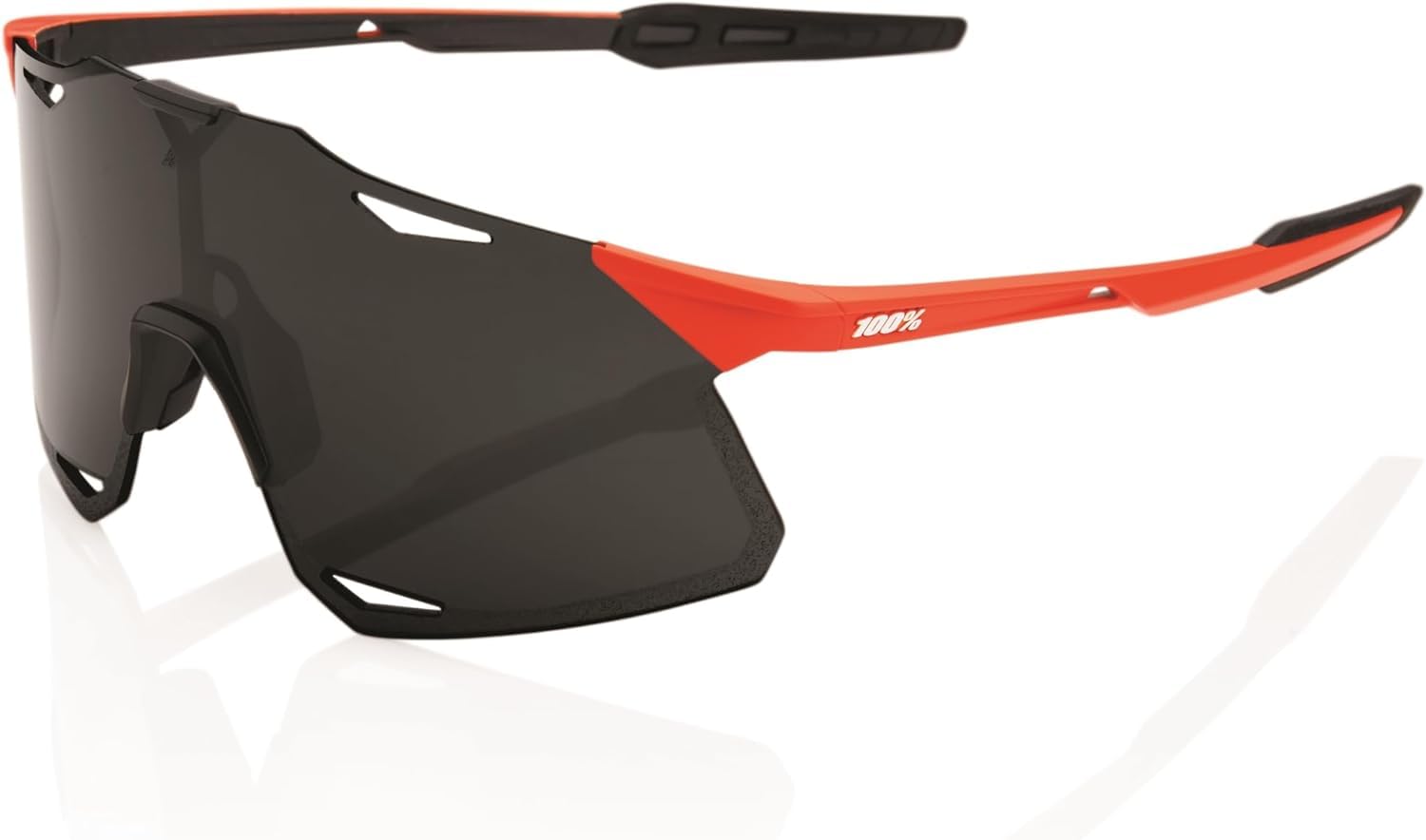 Photo 1 of 100% HYPERCRAFT Sport Performance Frameless Sunglasses (Matte Oxyfire - Smoke Lens)