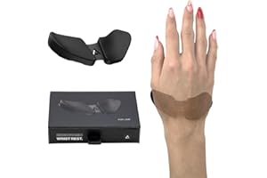 DELTAHUB Carpio 2.0 - Right-Handed Truly Ergonomic Wrist Rest for Mouse, Carpal Tunnel Support, Pain Relief, Anti-Fatigue, Easy Glide, Sleek, Office Computer, Laptop, Gaming - Small, Black