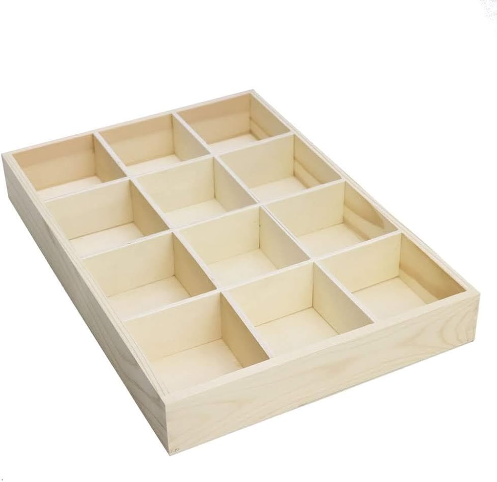 RUBY-Organizador Caja de almacenamineto Madera para joyerias Anillos Pulsera Collar Pendientes Caja de Madera Almacenamiento de Joyas