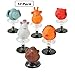 Plastic Zoo Animal Pop-Up Toys - Pack Of 10 - 1.75 To 2.25 Inches, Assorted Colored Animals - Fun And Cool Animal Head Pop-ups - For Kids Great Party Favors, Toy, Fun, Gift, Prize - By Kidsco