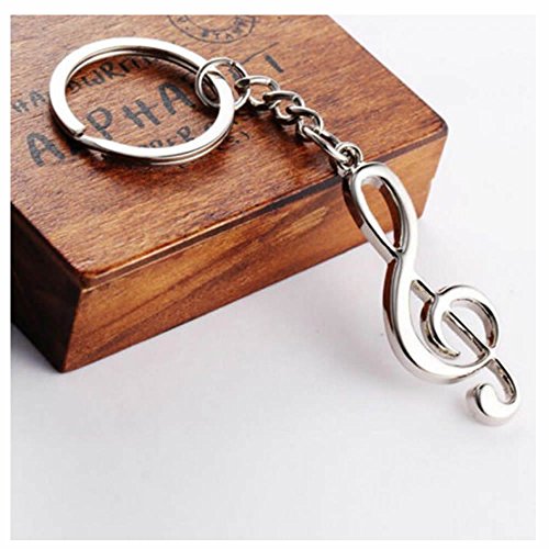 GOOTRADES Musical Note Key Ring Keyfob Keyring Music Symbol Keychain