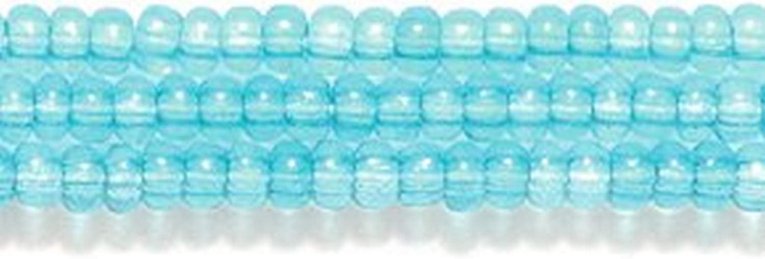 Preciosa Ornela Czech Seed Bead, Sol Gel Transparent Aqua Green, Size 10/0