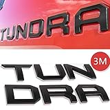 Auto safety for Toyota Tundra 2014-2019 Tailgate Insert 3D Metal Letters (Matte Black) (Not Decal Sticker) Toyota Tundra Accessories