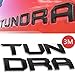 Auto safety for Toyota Tundra 2014-2019 Tailgate Insert 3D Metal Letters (Matte Black) (Not Decal Sticker) Toyota Tundra Accessories