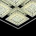 Ceiling Light Modern Flush Mount Ceiling Lamp Dimmable LED Kitchen Lighting Fixture Square Lamp K9 Crystal Grid Shape Top Grade LED Light for Sitting Room Bedroom Dining Room Foyer W14.2H2.8''