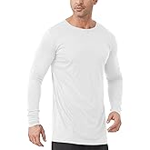 Men's Tall Rash Guard Long Sleeve T Shirts - UPF 50+ Sun Protection Tee Shirt for Fishing, Swim, Hiking