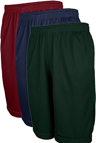 image for ViiViiKay Men's Active Running Basketball Mesh Shorts with Pockets in 