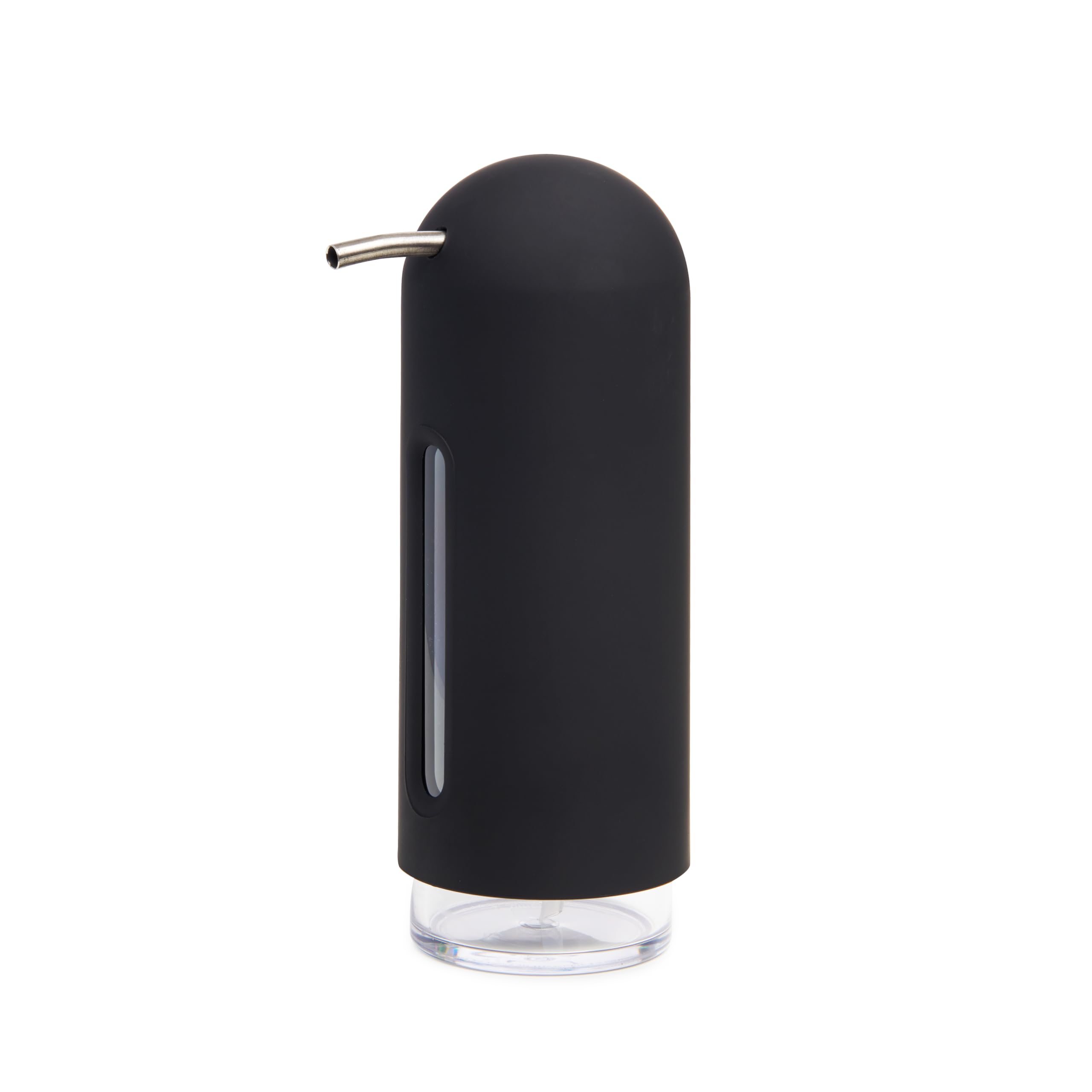 Umbra Penguin 12 oz (355 ml) Soap Pump, Kitchen Soap Dispenser, Also Works With Hand Sanitizer, Black