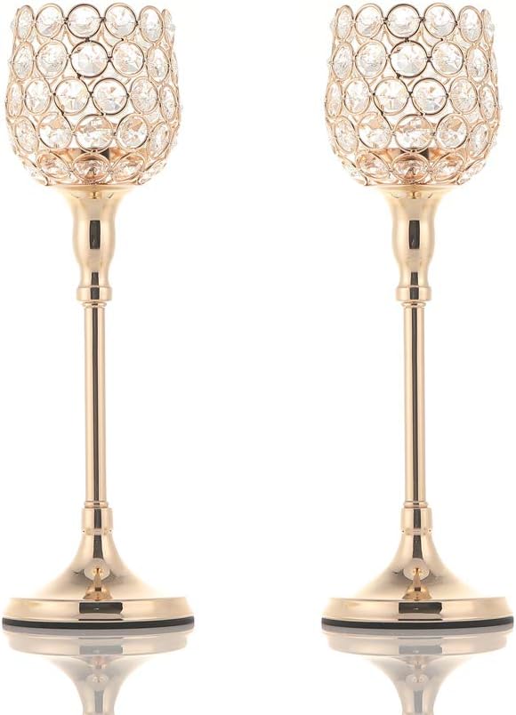 Amazon Com Vincigant 2pcs Christmas Decoration Gold Crystal