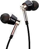 1MORE Triple Driver In-Ear Headphones (Earphones/Earbuds/Headset) with Apple iOS and Android Compatible Microphone and Remote (Gold)