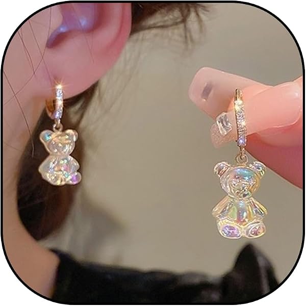 Boucles D'oreilles Argentées Souris Love - 20x18 Mm, Neuf Sans Emballage, Style Mignon Fantaisie