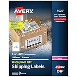 Avery Waterproof Shipping Labels with