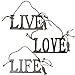 Unique Inspirational Hanging Wooden Sign Live Love Life Plaque Nautical Coastal Wall Art Décor For Home Kitchen Bedroom Bathroom Office Cabin Outdoors And Wedding Beach Fishing Boat Theme Accessories
