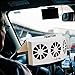 FERRYONE Solar Powered Car Window Air Vent Ventilator,with Three-headed Fan,Clear The Car Smell,Protect Electrical Appliances in The Car,Suitable for All Cars