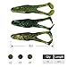 RUNCL Anchor Box - Soft Body Frog, 2 Legged Frog, Soft Frog Lure with Kicking Legs Hook Slot 4in (Pack of 15)