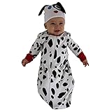 Sozo Baby Dalmatian Bunting & Cap Set, Black/White, 0-6 Months