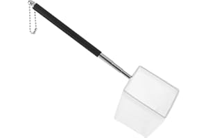 LIQWEI 1 Pc Aquarium Tank Net Small Square Fishing Nets, Shrimp Nets with Extendable Handle, Aquarium Net Shrimp Tanks Accessories Fish Tank Cleaning Tools for Aquariums Fish Tanks Pond