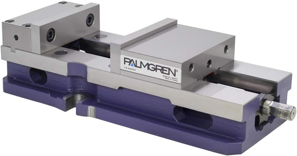 Palmgren 9625927 MPS40 Dual Force Precision Premium Machine Vise, 4" Jaw Width x 6" Jaw Opening