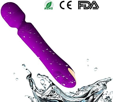 Handheld Wand Massager Holiday Gift MoRo Mini Powerful Cordless Rechargeable Waterproof Quiet Personal Wand Massager for Back Neck Shoulder Body Foot Head Leg Muscles Strong Vibration in Gift Box