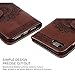 YOKIRIN iPhone 7 Wallet Case, iPhone 8 Case, PU Leather Dream Catcher 3D Relief Totem Embossed Folio Flip Full Protective Cover with Credit Card Holder Kickstand Magnetic Closure for iPhone 7 (Brown)